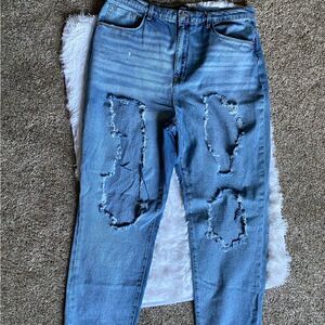 BDG‎ Urban Outfitters Mom High Rise Distressed Jeans Size 34